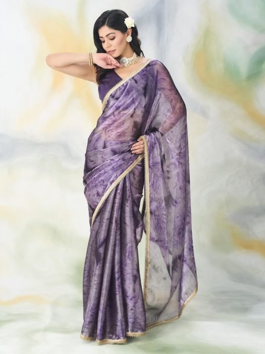 Paisley Poly Chiffon Saree 