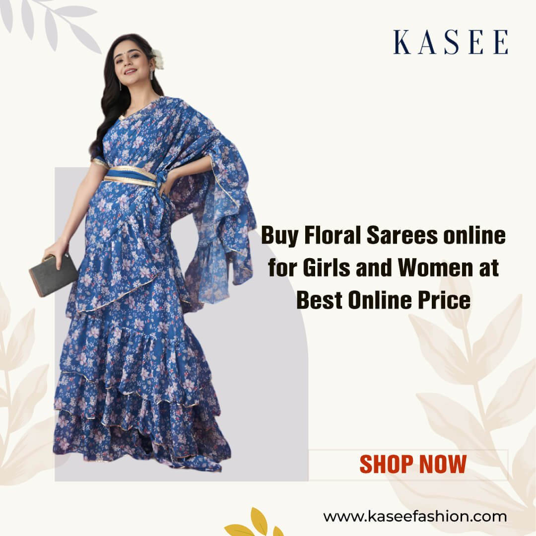 floral sarees