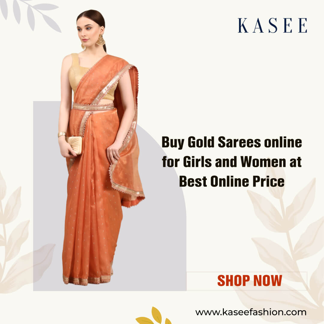 gold sarees