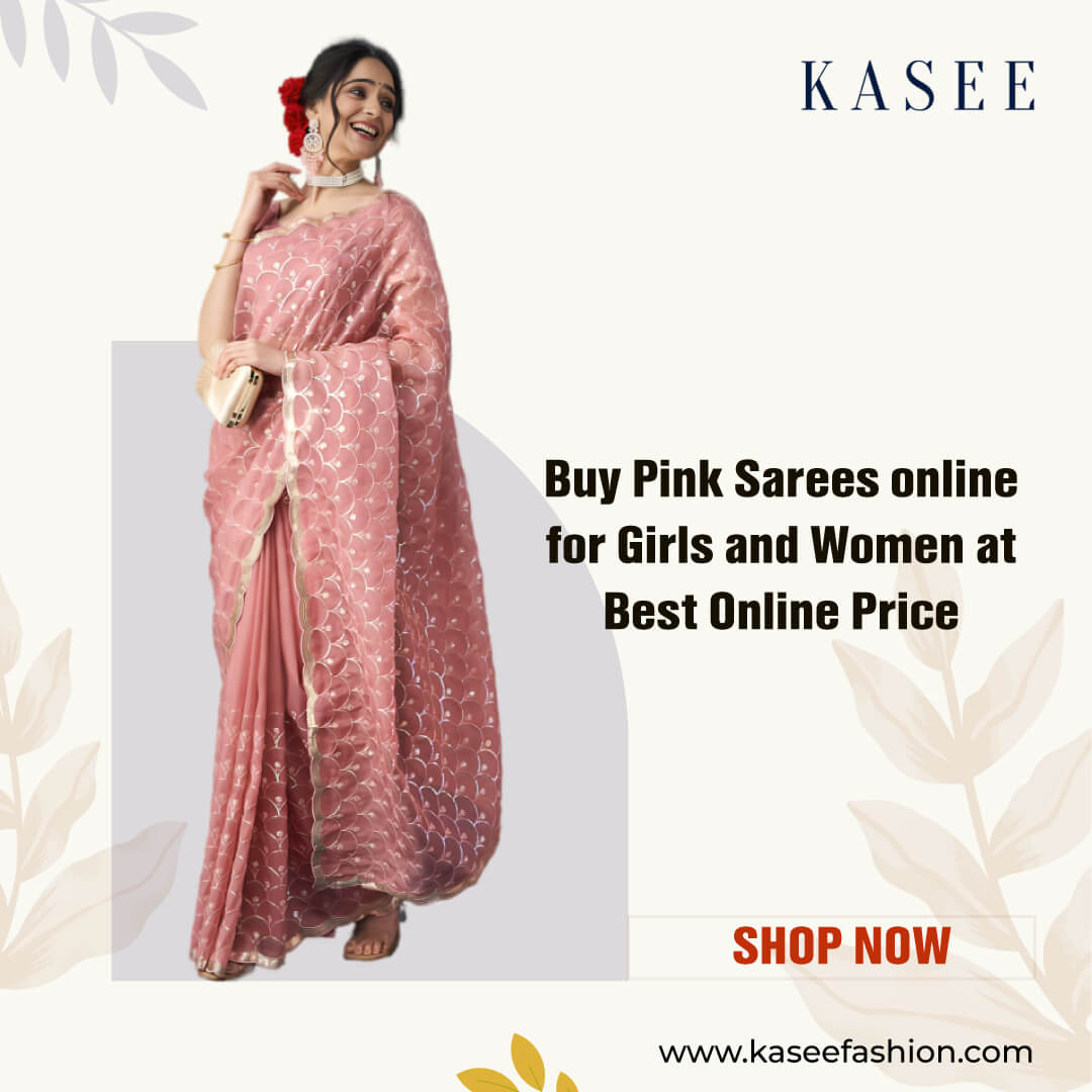 pink sarees