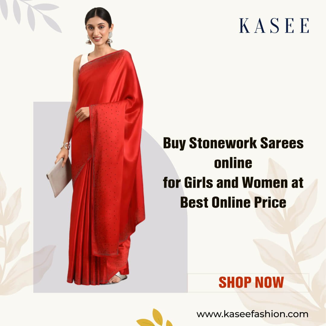 stonework sarees